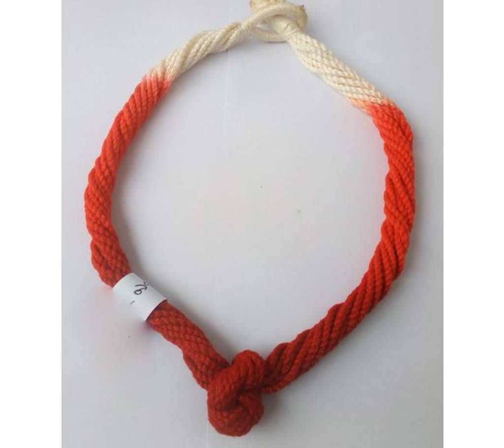 Off White & Red color  Necklace