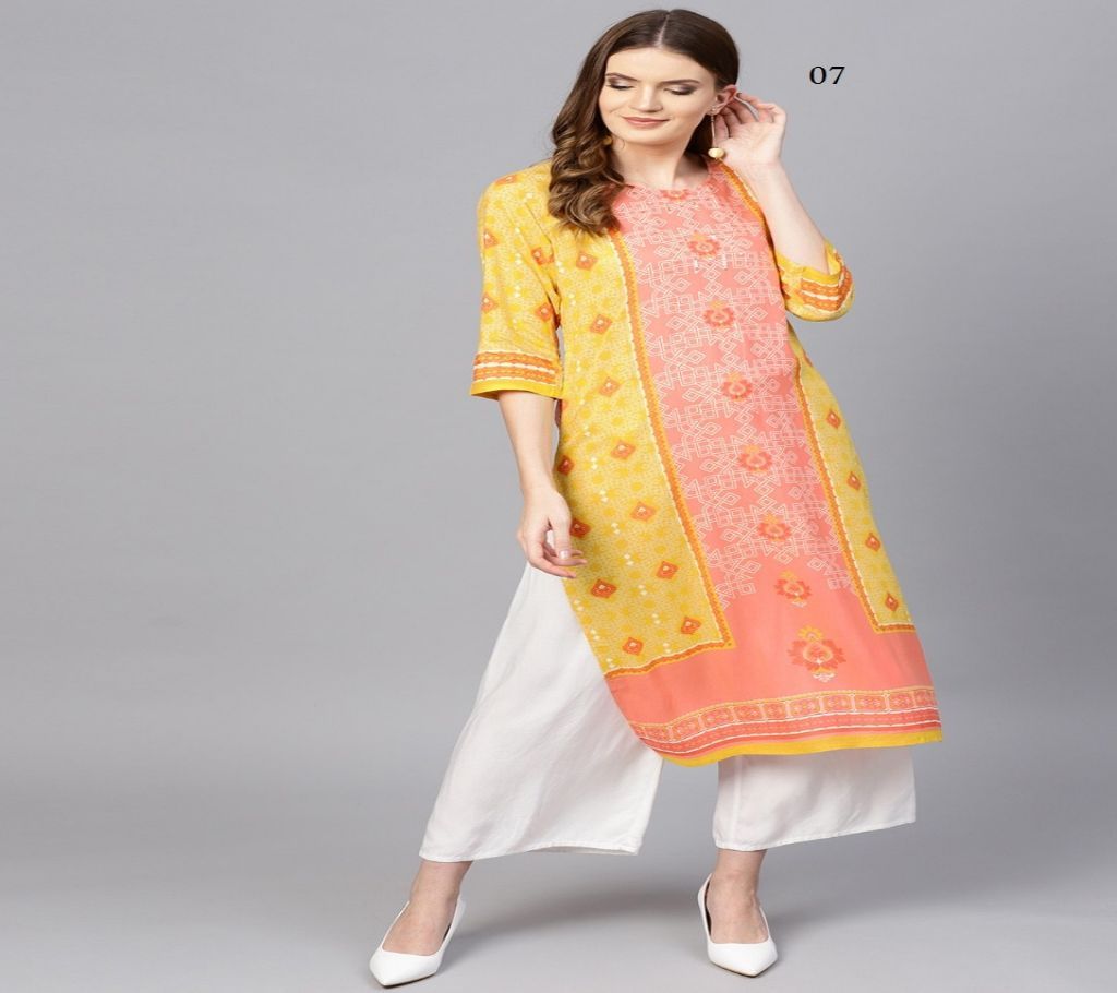 crepe kurti