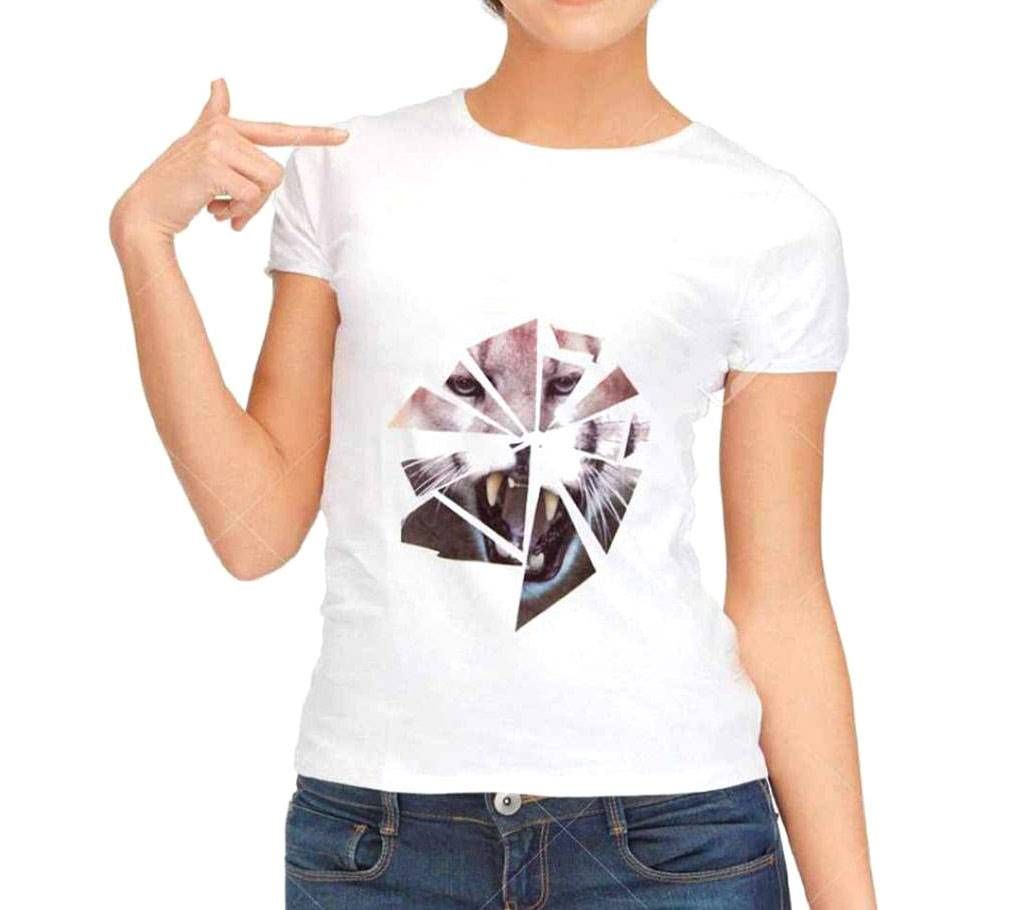 Tiger Ladi Half Sleeve Cotton T Shirt 