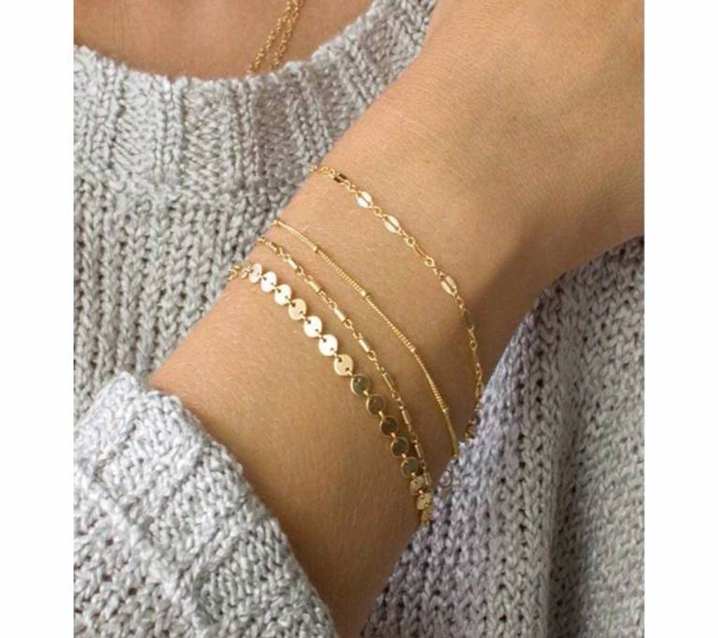 4 Pcs/set  Chain Bracelets for Women