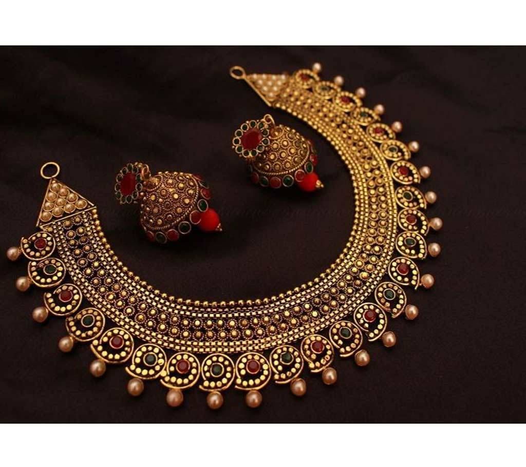Gold Plated Antique Necklace Jewelry  SN25  HMM