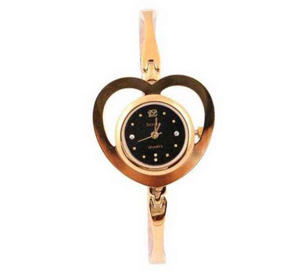 SONA Heart Shape Wrist Watch For Women