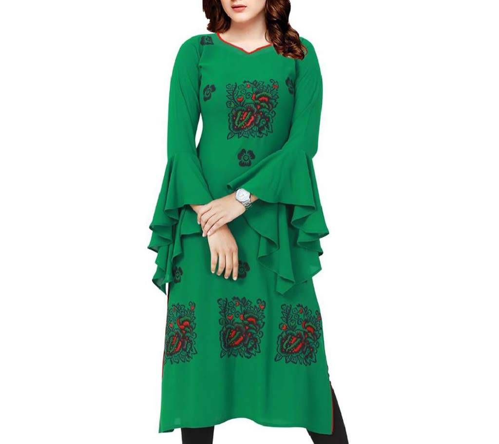Ash Green Color Kurti