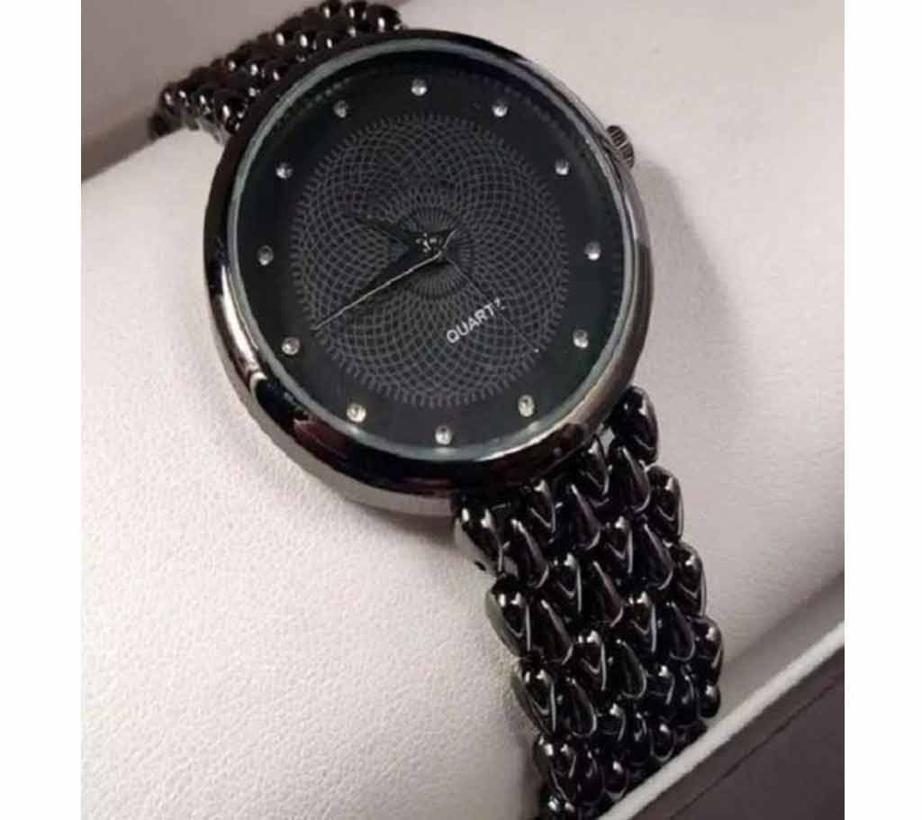 ANALOG WOMENS LUXURY WATCH WITH LUMINOUS HANDS STAINLESS STEEL
