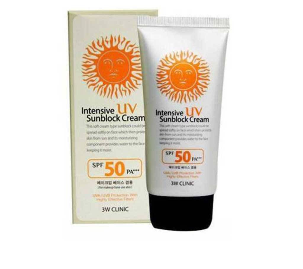 Intensive uv sunblock cream(3w Clinic)