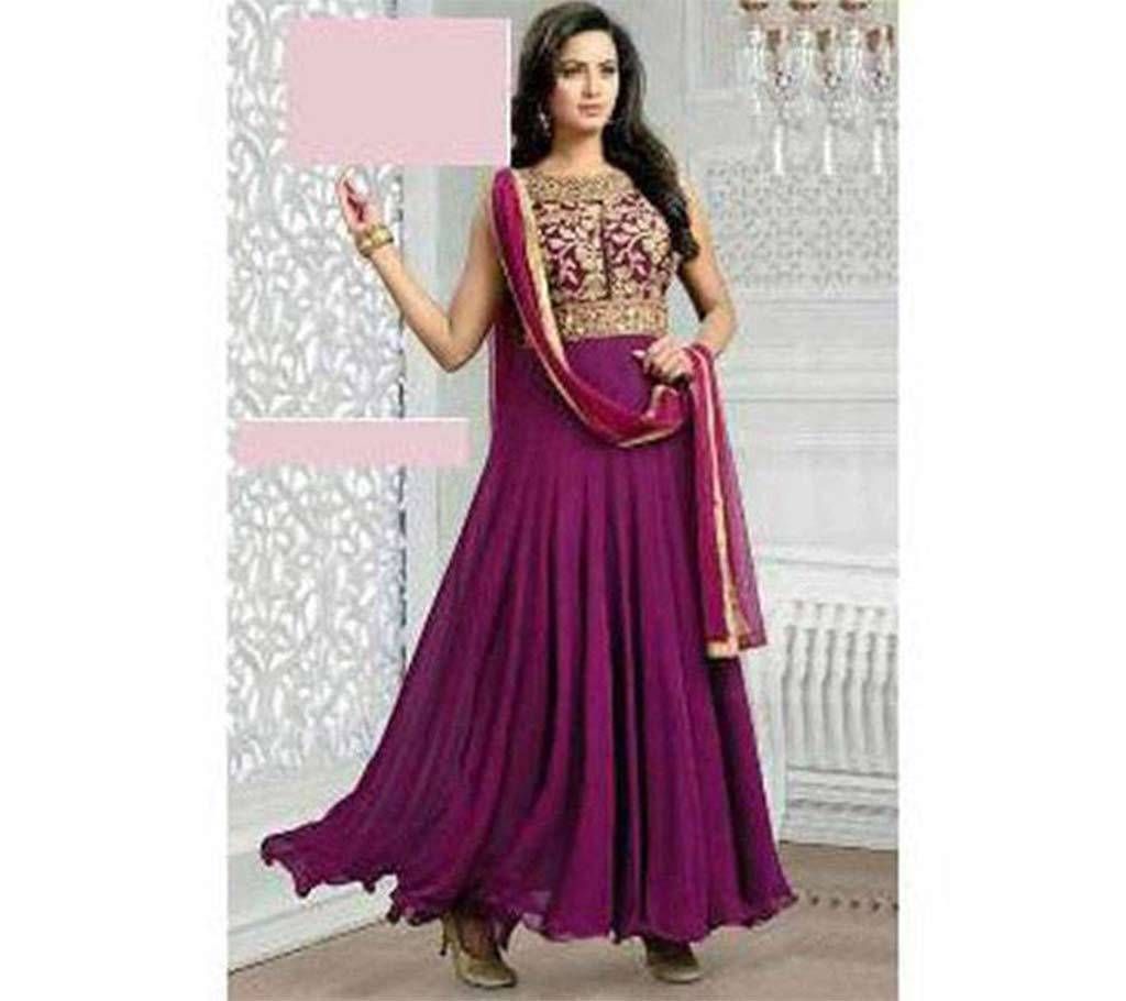 UNSTICHED JORJET EMBROIDERY JORJET THREE PIECE