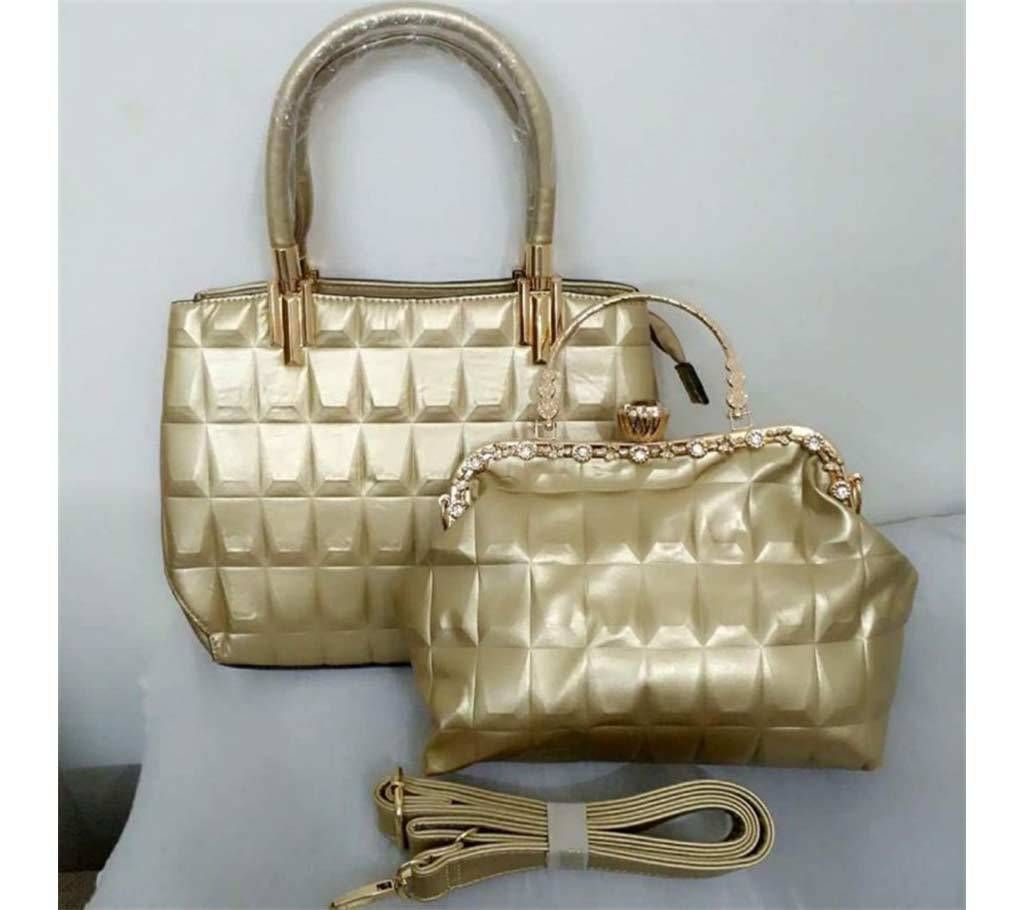 2 in 1 Golden Bag for ladies