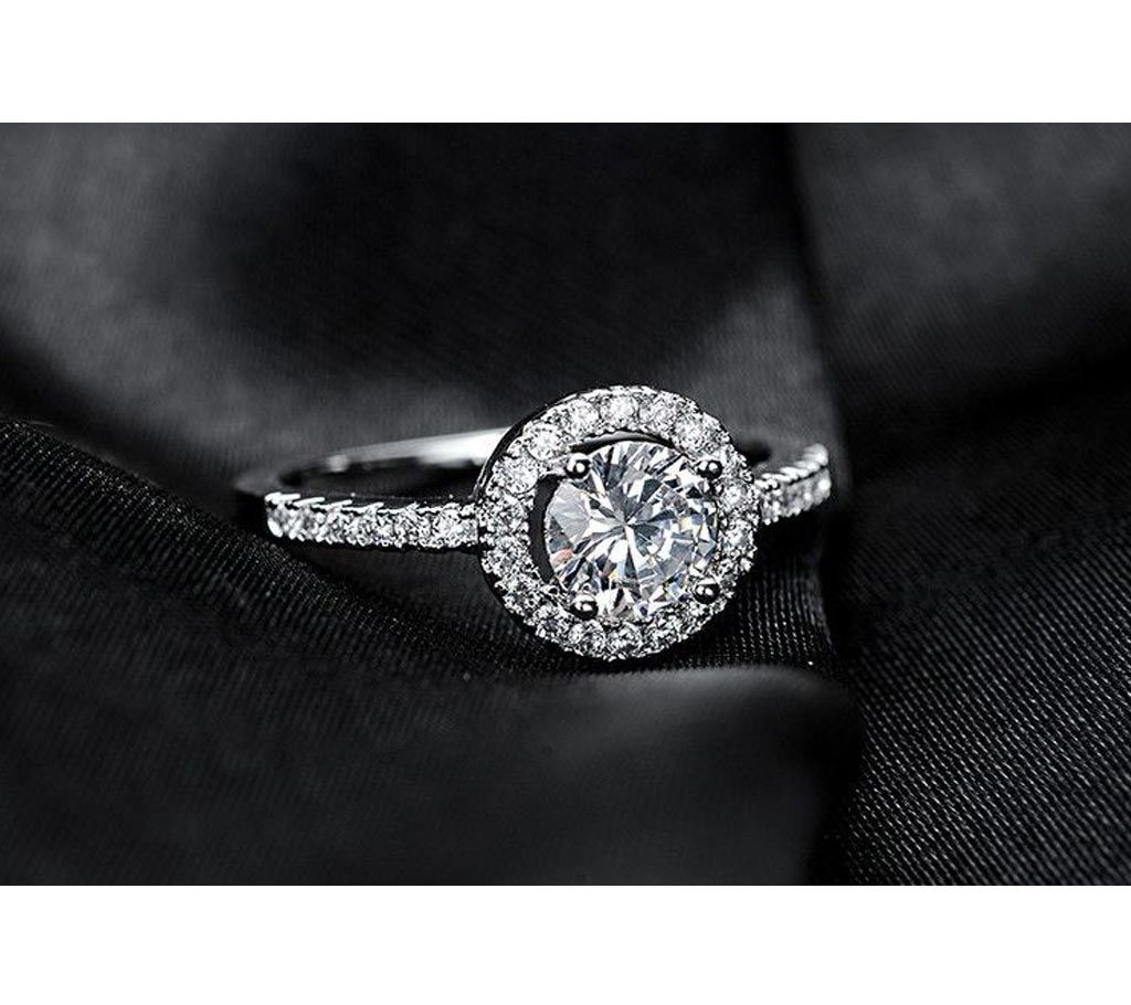 17KM Ladies Zircon finger ring