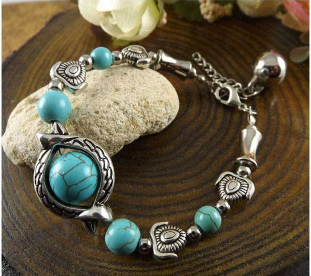 Chia Fashion Antique Silver Plated Vintage Bracelet (by Pink Point - CHIA64)