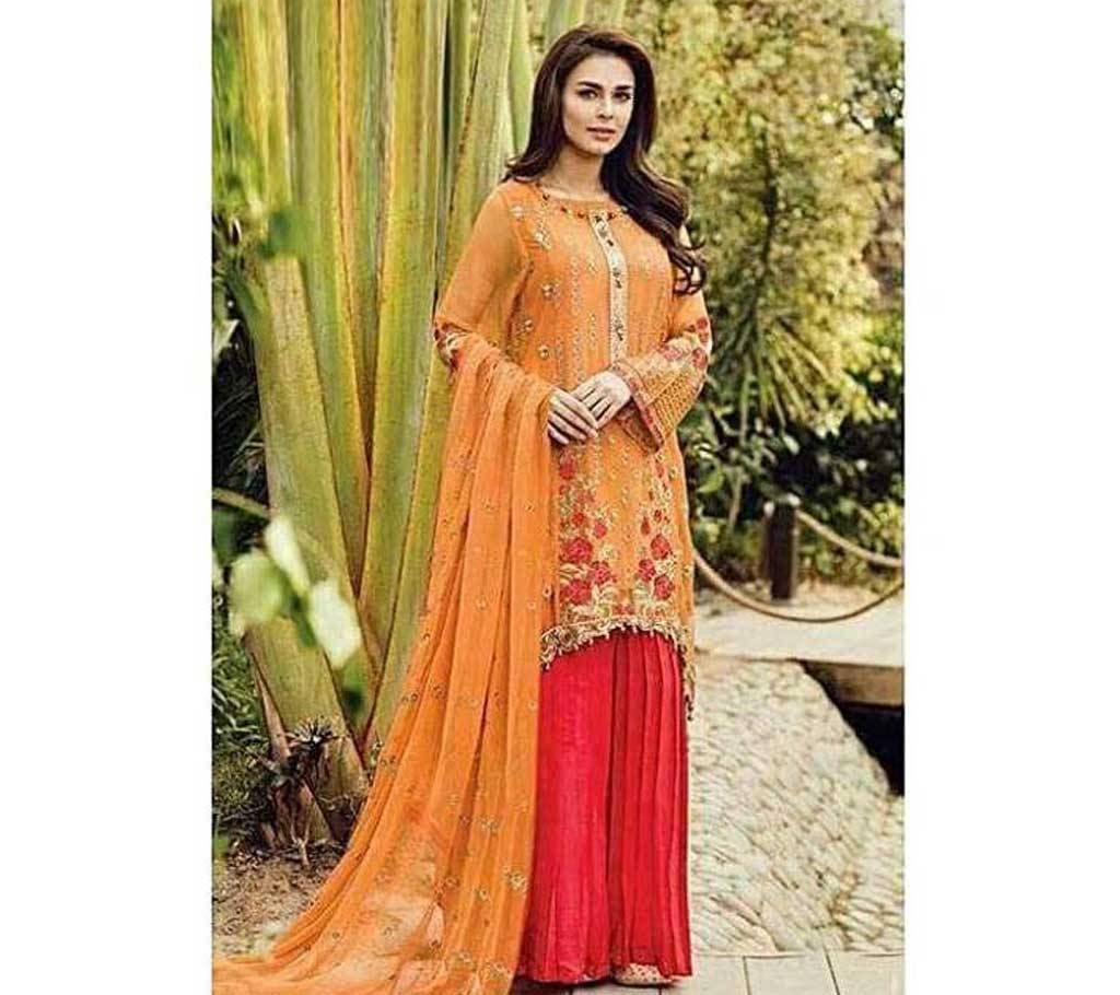  Unstitched Georgette Pakistani Lawn