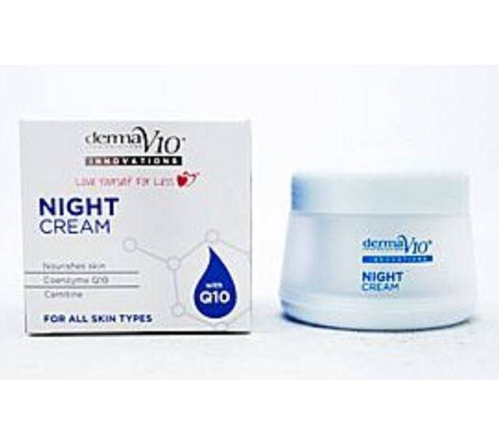 DERMA V10 Q10 INNOVATIONS NIGHT CREAM 50ML UK