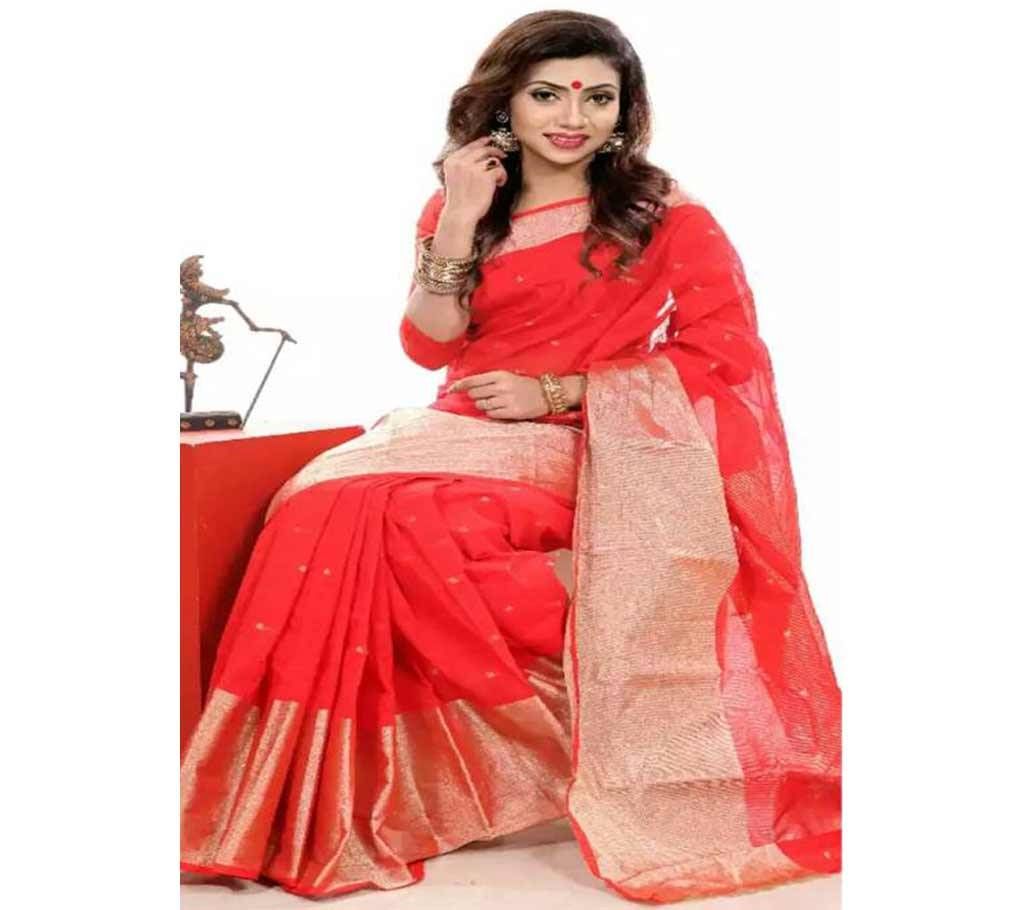 Red Suti Capai Monipuri Saree