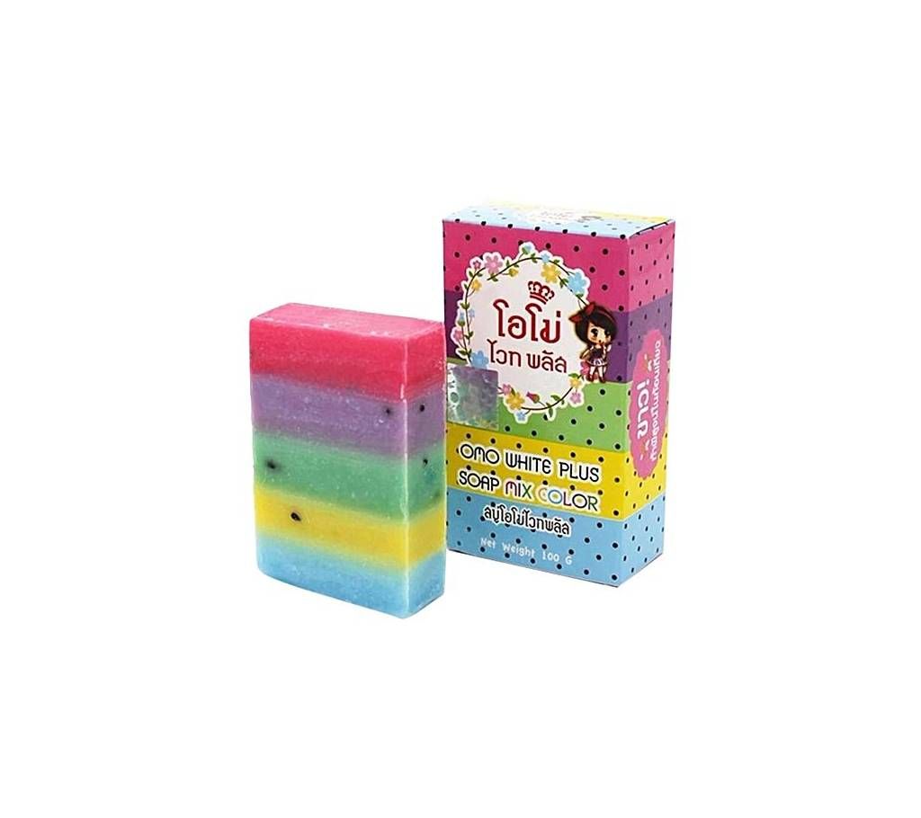Omo White Plus Soap Mix Color for Unisex - 100gm Thailand