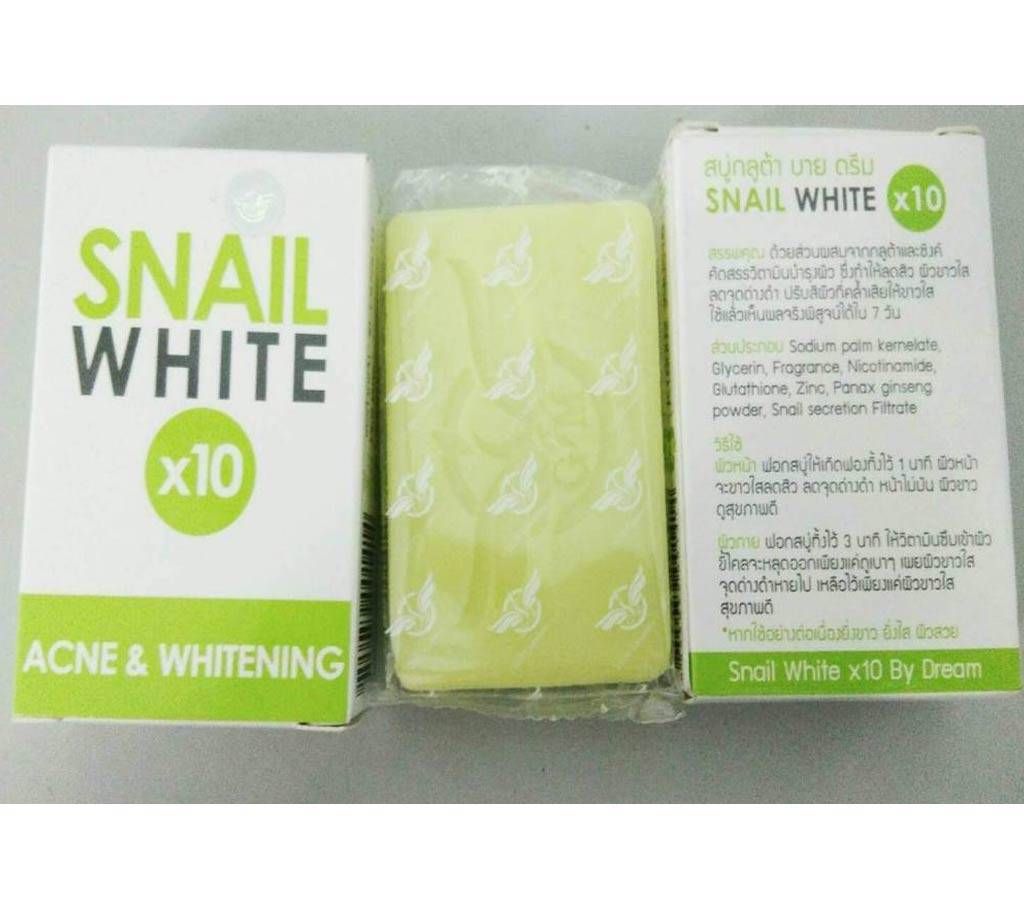Snail White Acne & Whitening Plus Super Fast 10 as whitening soap 70g Thailand
