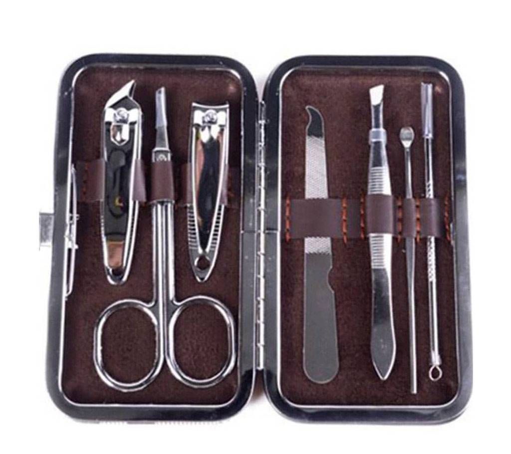 7 pcs in 1 set manicure set- gray