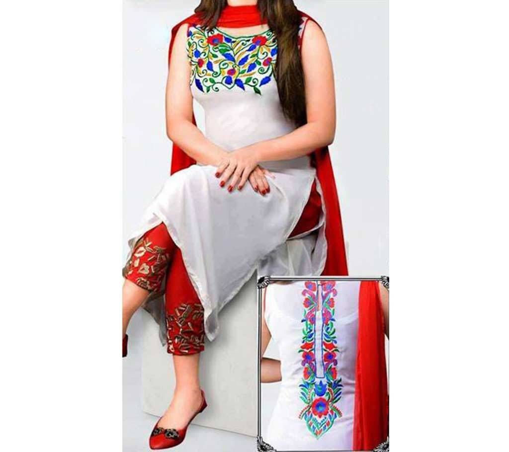 Unstitched Gorgeous Embroidery Georgette Kameez RP 72