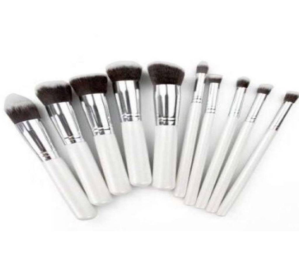 Kabuki Brush Set of 10 - White