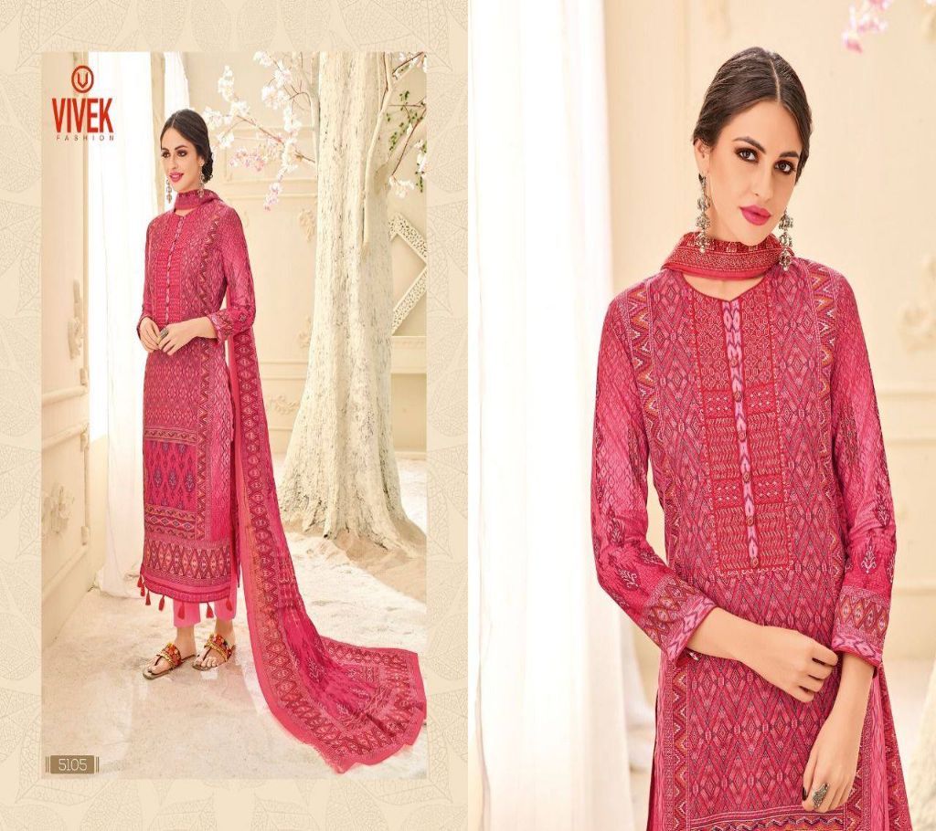 AMIRA Lawn Cotton Digital Printed with Embroidery