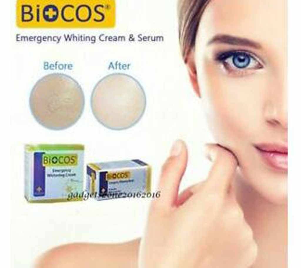 BIOCOS Emergency Whiting Beauty Cream and Seram - 30 Gram
