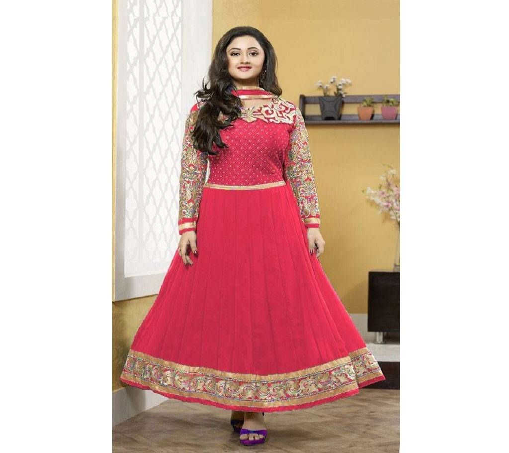 Un-stitched rajdhani voyel cotton block print salwar kameez seblock-254
