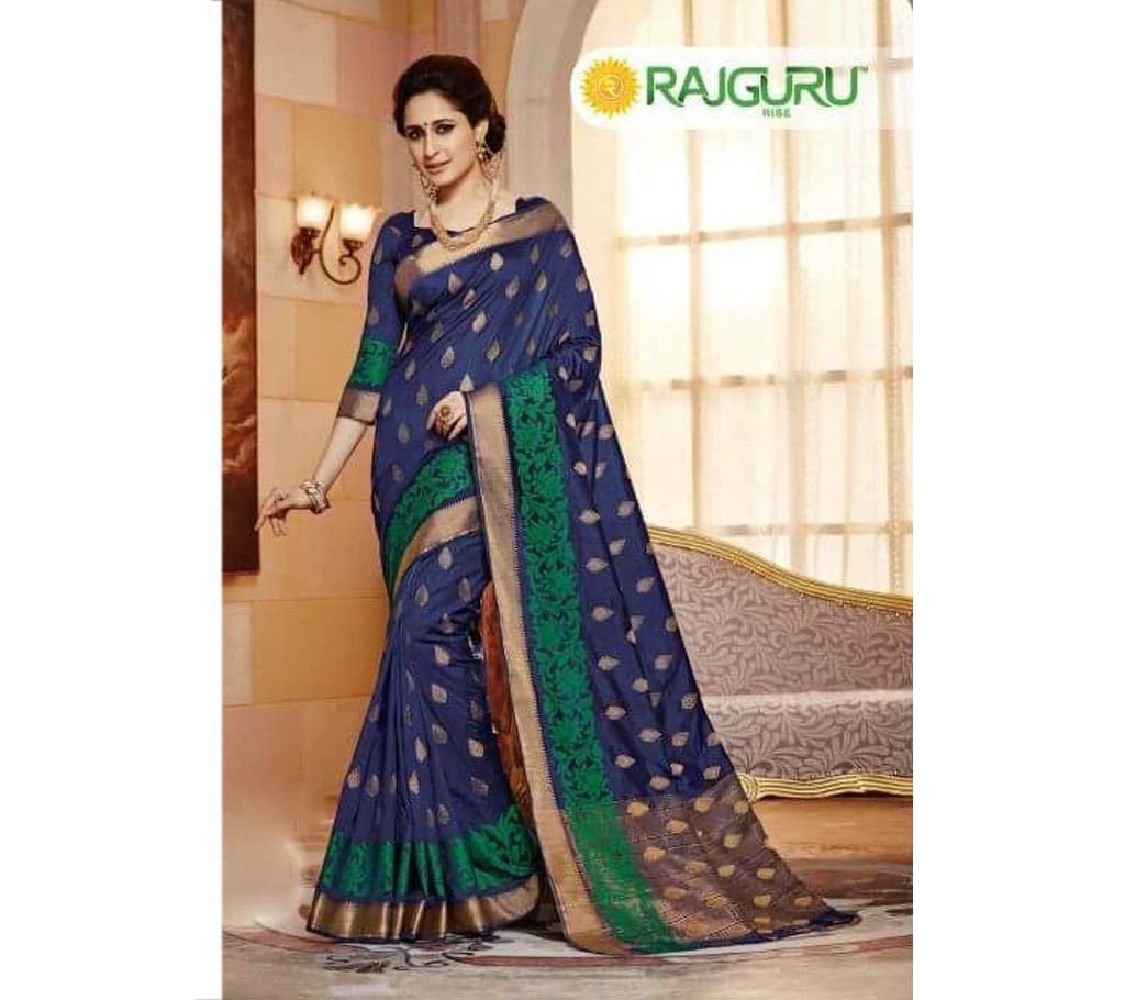 Rajguru Indian SILK katan Sharee