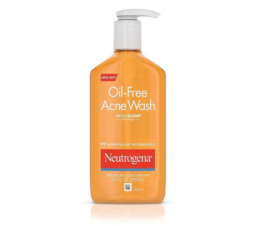 Neutrogena Oil-Free Acne Face Wash 269ml - USA