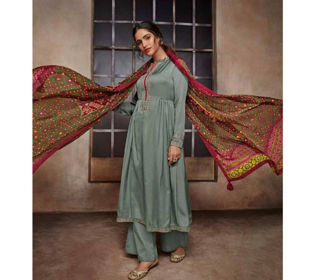 Varsha Patola - 16 Unstitched Satin Salwar Suit