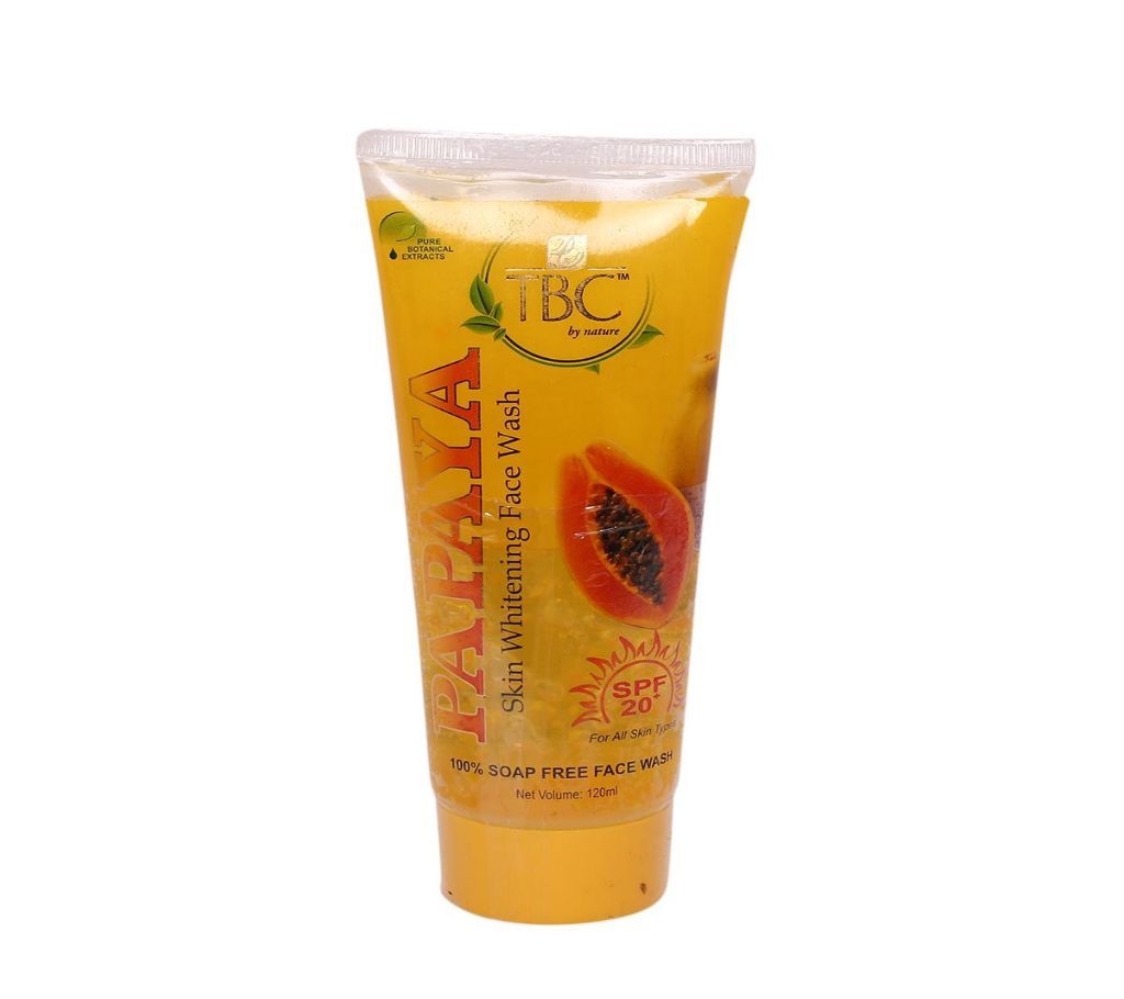 Papaya Skin Whitening Face Wash - 100gm