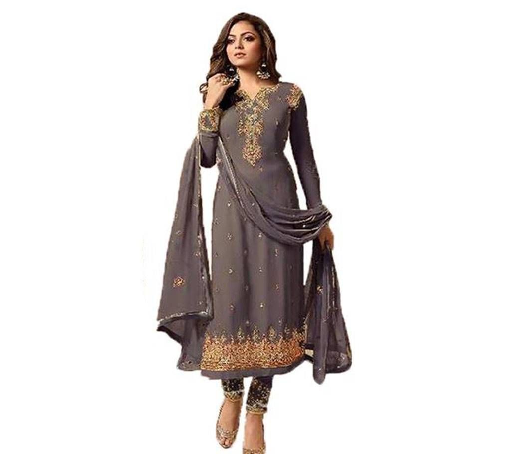 Semi-Stitched Indian Weightless Georgette Embroidery Sallower Kamiz