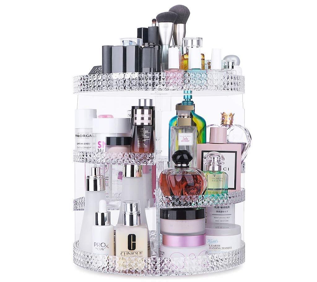 360 Degree Rotating Adjustable Cosmetic Storage