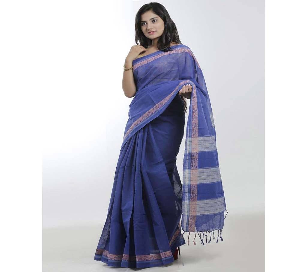 Blue color Doby par pure endi cotton Saree