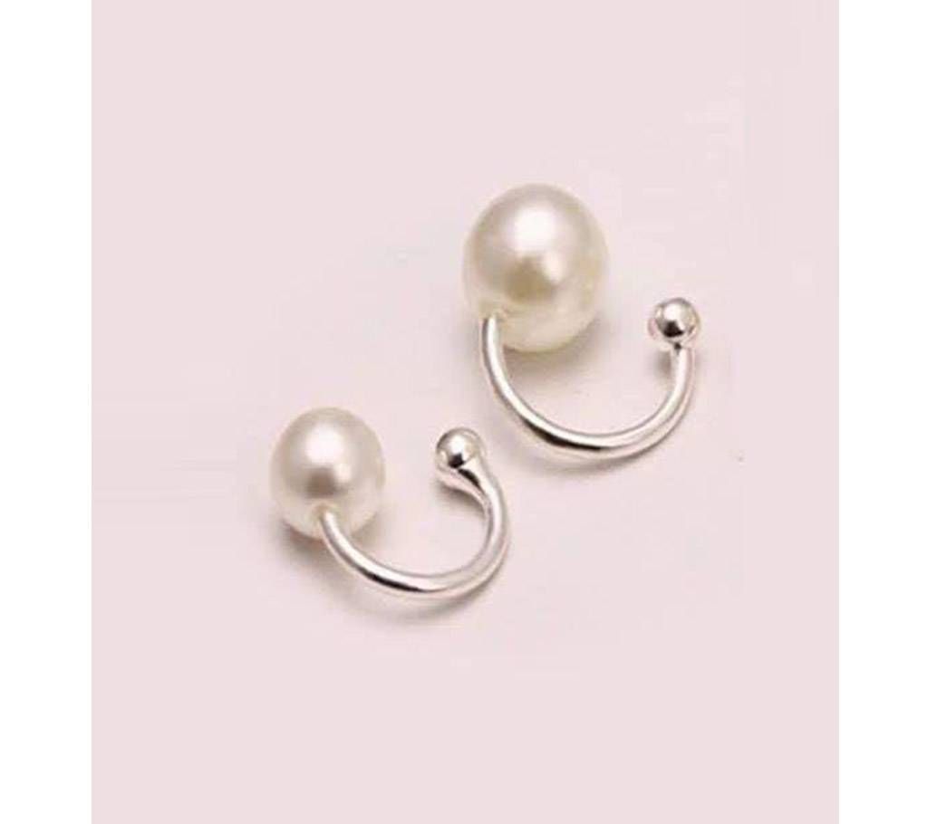 pearl clip earring