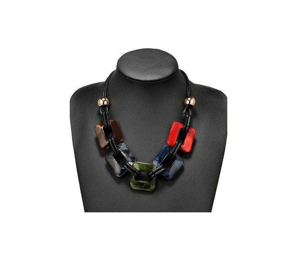 fashion power Leather cord statement necklace & pendants vintage