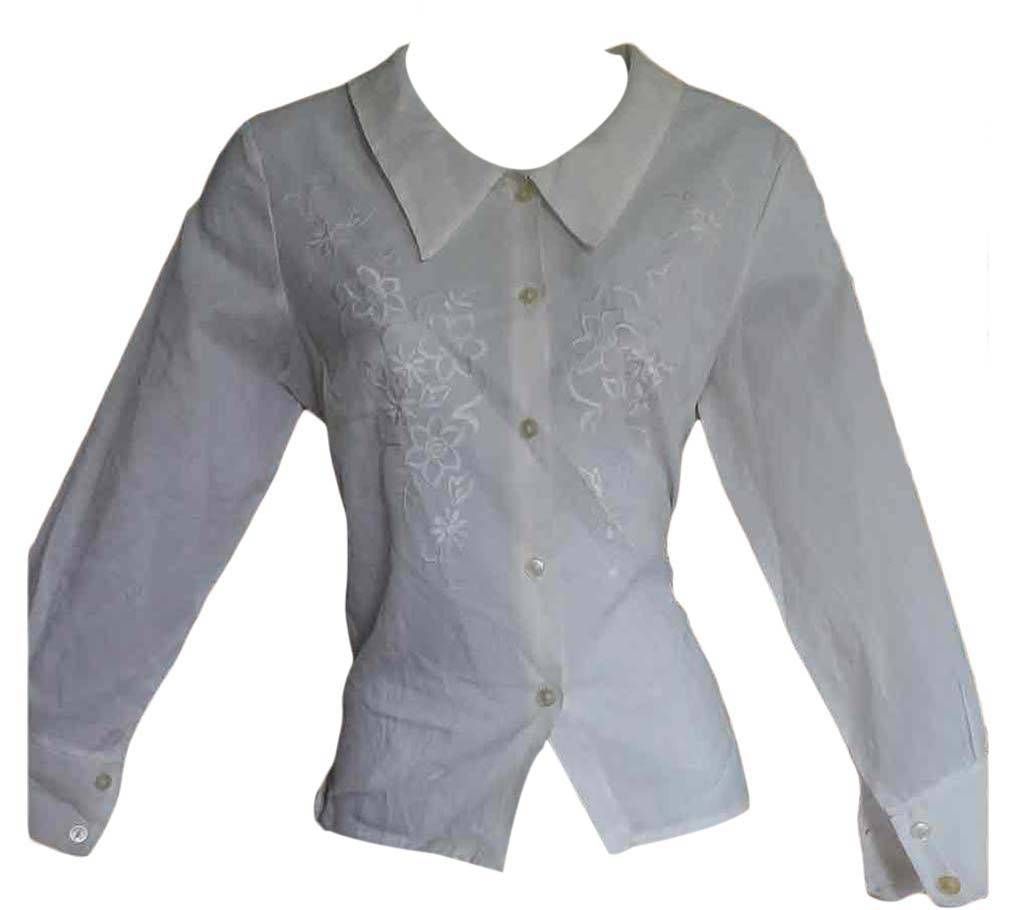 Ladies mixed Georgette shirt 