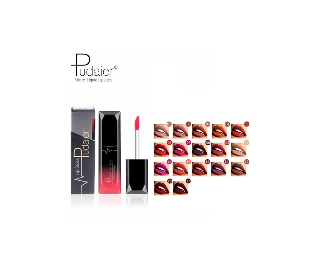 25% OFF Pudaier Matte Liquid Waterproof Lipstick (P1200)