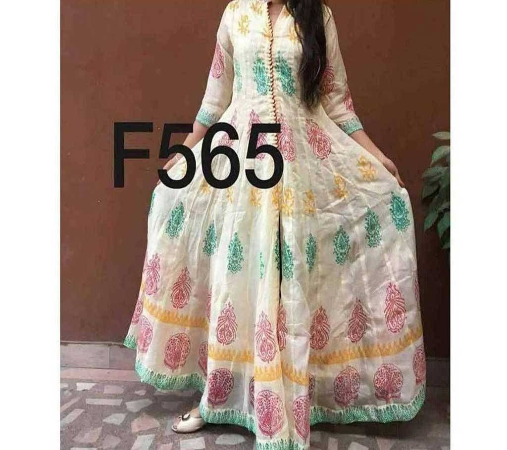 Ready-Made Ladies Long Cotton Kurti
