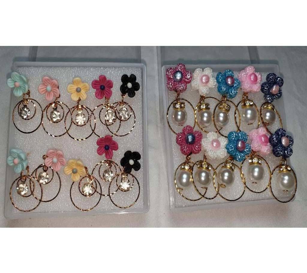ladies colored earings-2 Pair 