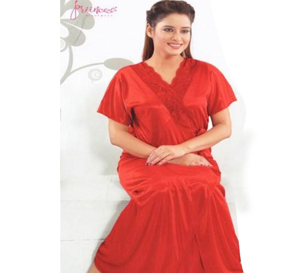 Fashionable Two Part Nighty-9009 RD