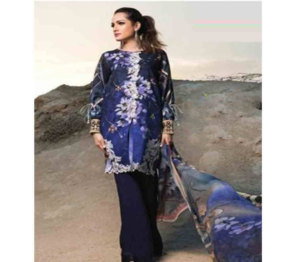 Hollywood Collection Unstitched Cotton 3Pcs- 1009