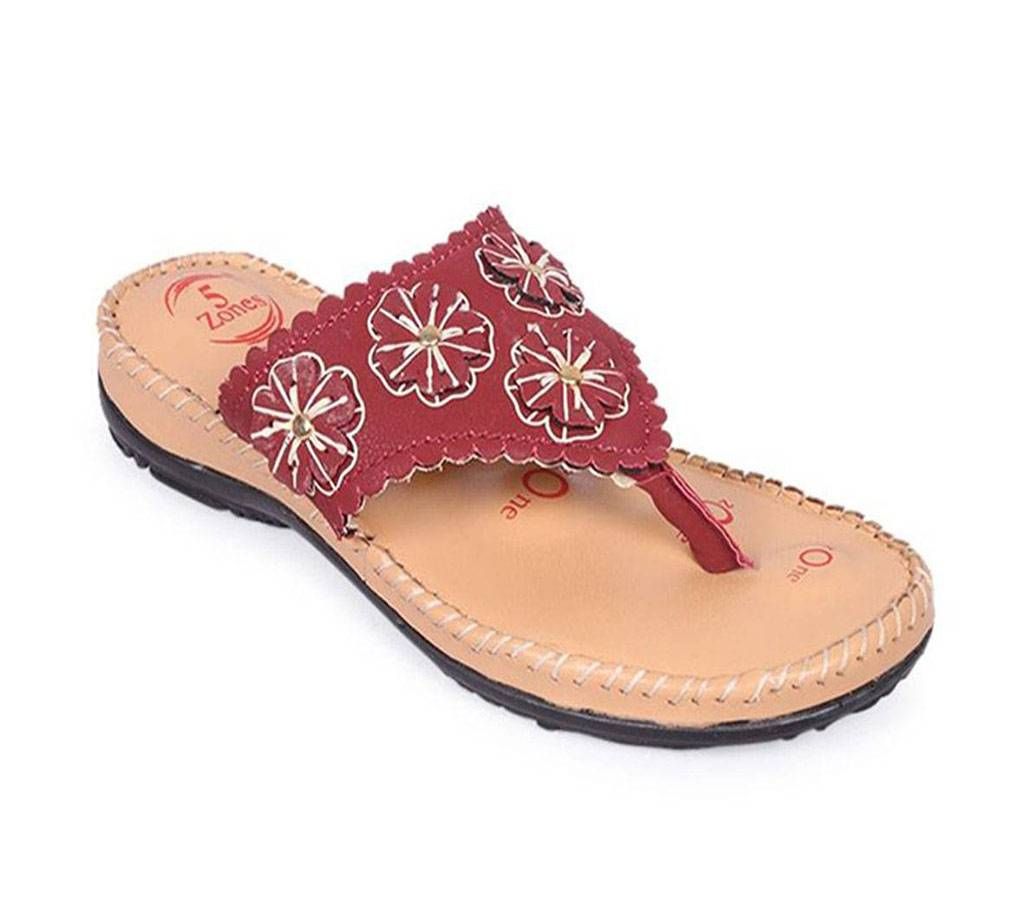 Dr.Mouch Maroon Ladies Medicated Sandal