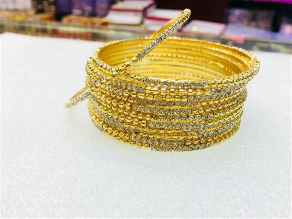 12pcs Indian Gold Plated Bangles set
