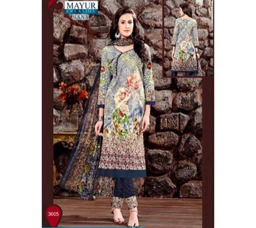 Sana Pakistani Unstitched Cotton Three Piece (305)