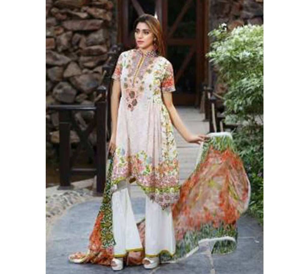 Pakistani Tawakkal Unstitched Embroidery Three Piece