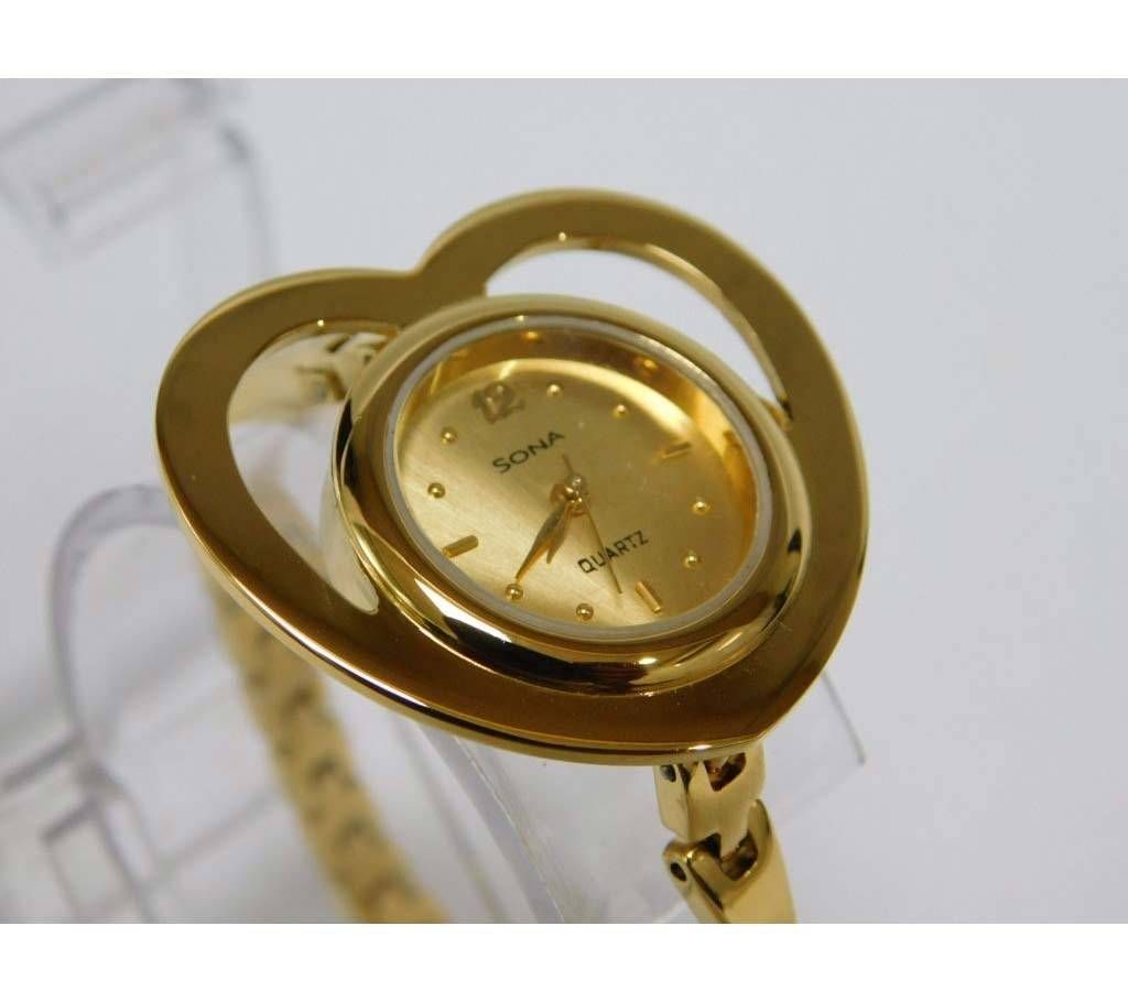 Heart Shape Ladies Wrist Watch