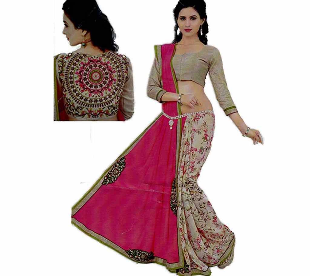 Floral Printed Indian Georgette Sharee