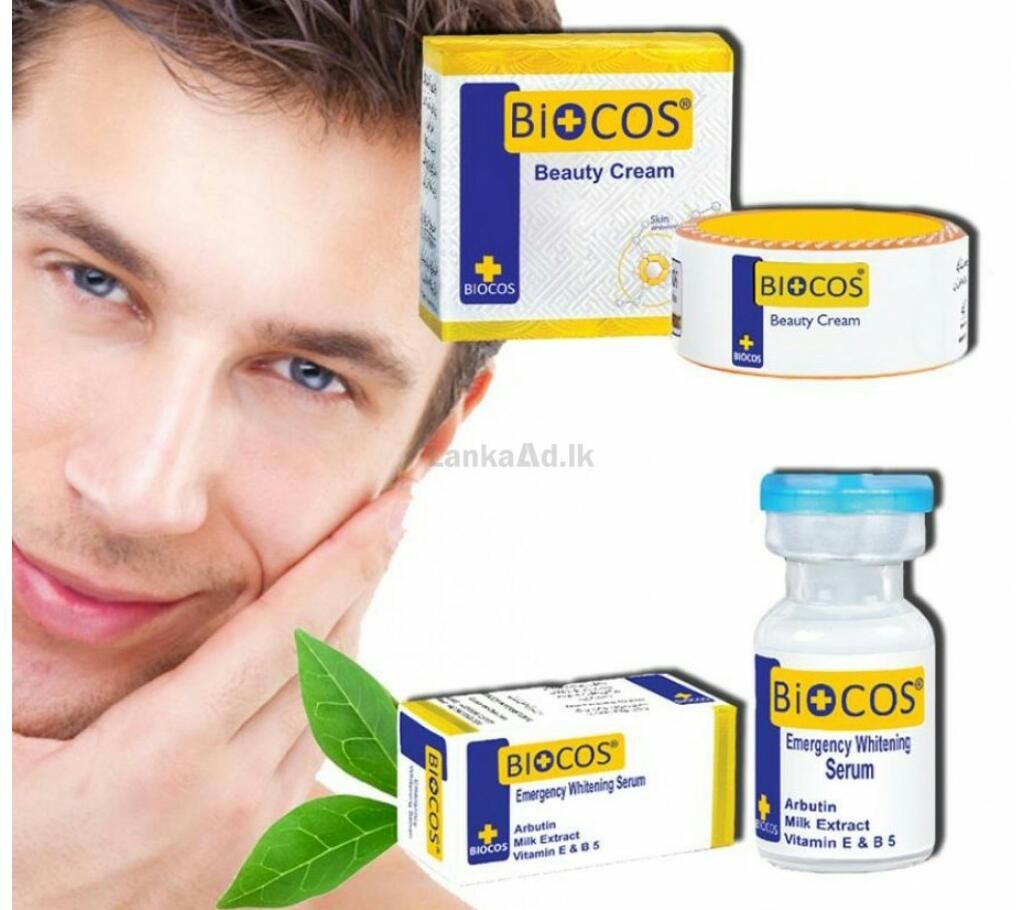 Biocos Emergency Whitening Beauty Cream And Serum