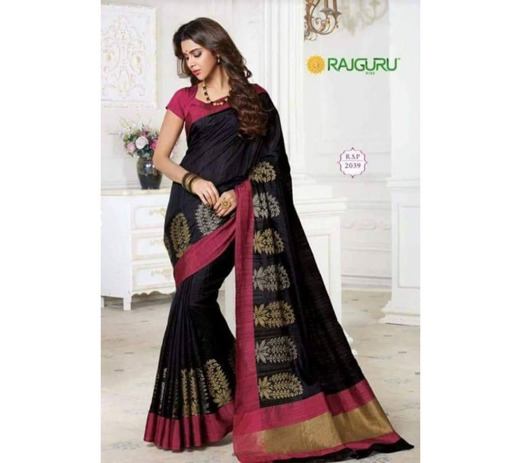 Indian raw silk pallu koton