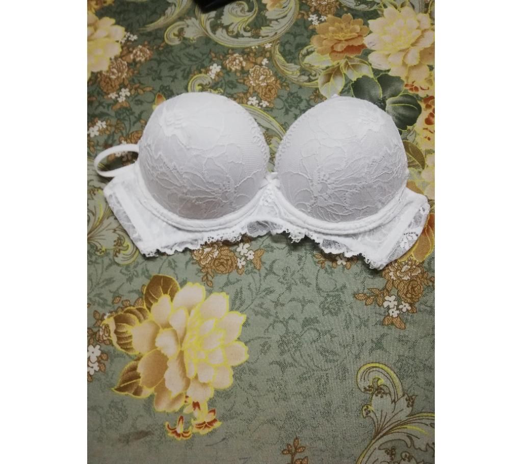 White Padded Bra