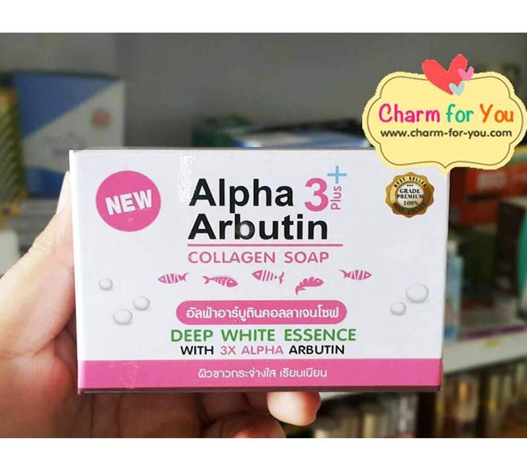 Alpha Arbutin Collagen Soap 80g  Thailand