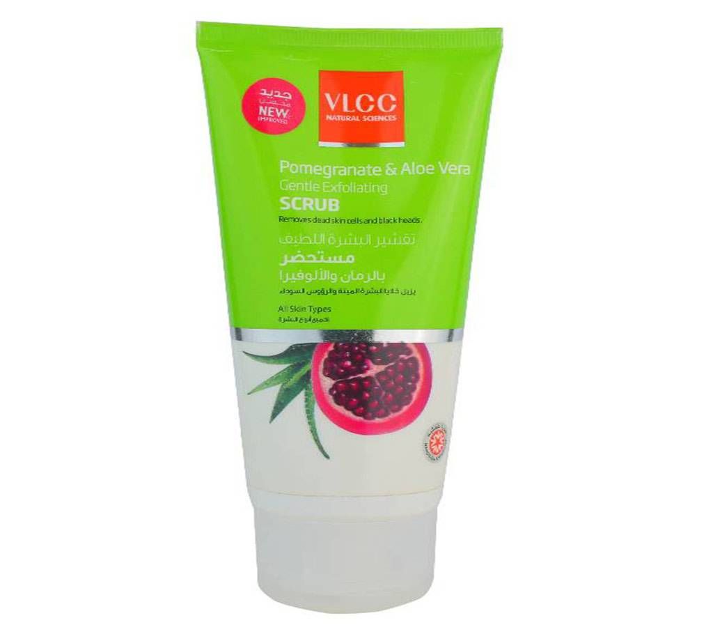 VLCC Pomegranate & Aloe Vera  Gentle Exfoliating Scrub New 150ml India